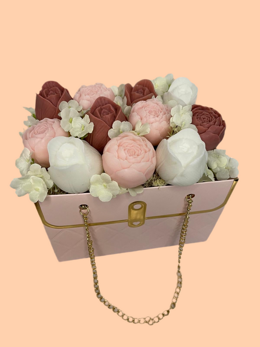 Bouquet de fleurs en savon 👜