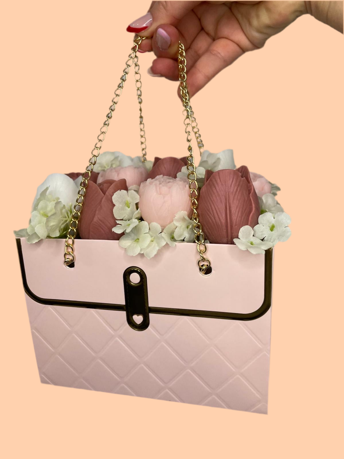 Bouquet de fleurs en savon 👜