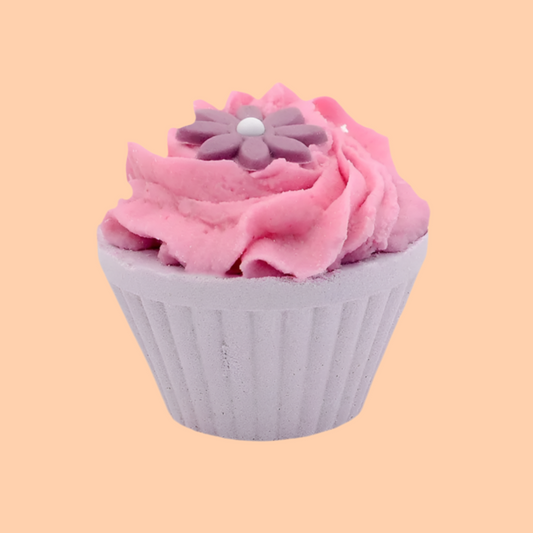 Cupcake de bain lavande